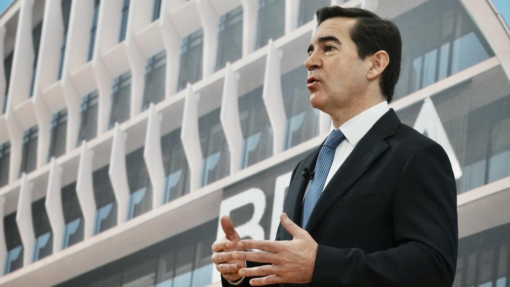 El presidente del BBVA, Carlos Torres Vila, en la Junta General de Accionistas.