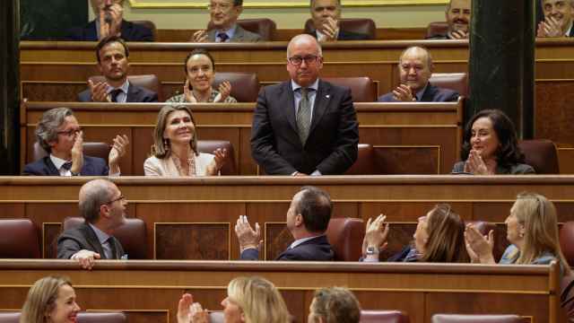 El diputado del PP, Carmelo Barrio, ha jurado este martes su cargo en el Congreso / J P Gandul - EFE