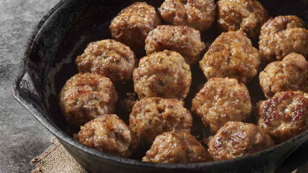 Albóndigas jugosas de cerdo.