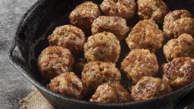 Albóndigas jugosas de cerdo.