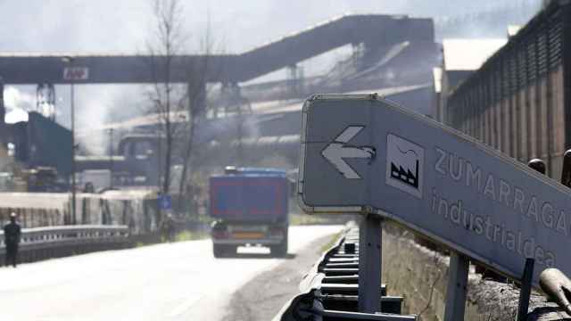 La zona de la industria de Zumárraga, situada a la entrada de la localidad.
