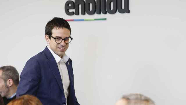 Pello Otxandiano, candidato de EH Bildu a lehendakari, en la presentación de propuestas económicas / Miguel Toña EFE