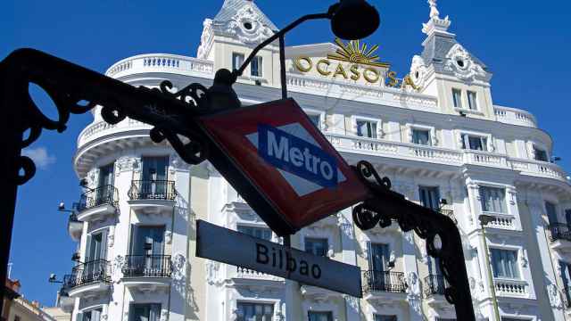 Estación de metro de Bilbao, en Madrid.