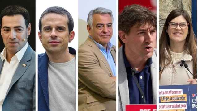 Los principales candidatos a las elecciones vascas.