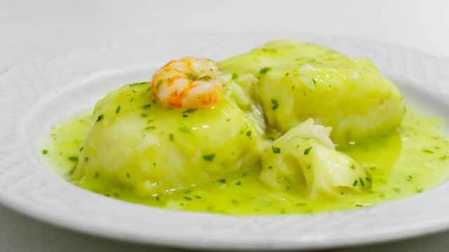 Merluza en salsa verde.