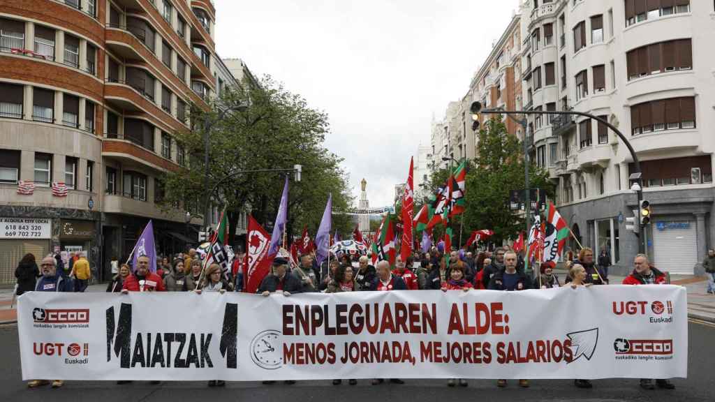 Manifestación del 1 de mayo en Bilbao de UGT y CCOO / MIGUEL TOÑA - EFE - Archivo