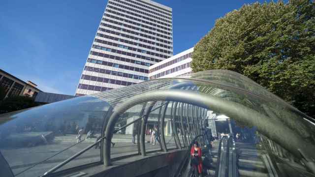 Vista de la Torre Bizkaia donde se ubica el ecosistema de emprendimiento BAT.