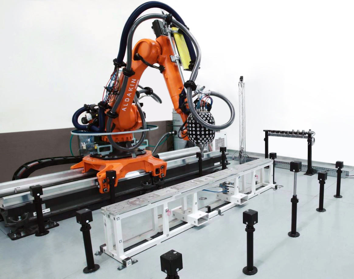 Robot de Ideko diseñado en  el marco del proyecto europeo Fibremach.