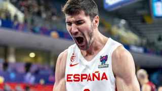 Dario Brizuela, con la Selección Española.