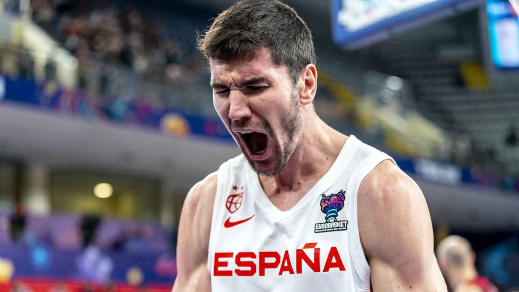 Dario Brizuela, con la Selección Española.
