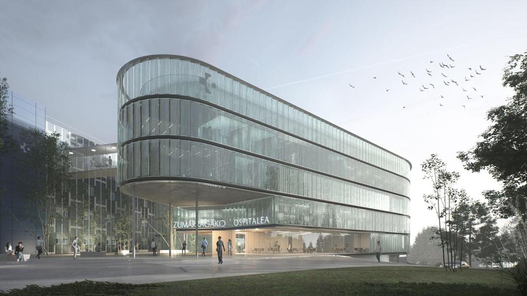 Fototipo del nuevo hospital que tendrá Zumárraga para el año 2028.