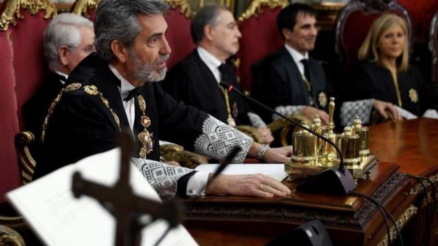 El presidente del Consejo General del Poder Judicial (CGPJ), Carlos Lesmes, en una imagen de archivo. / EFE