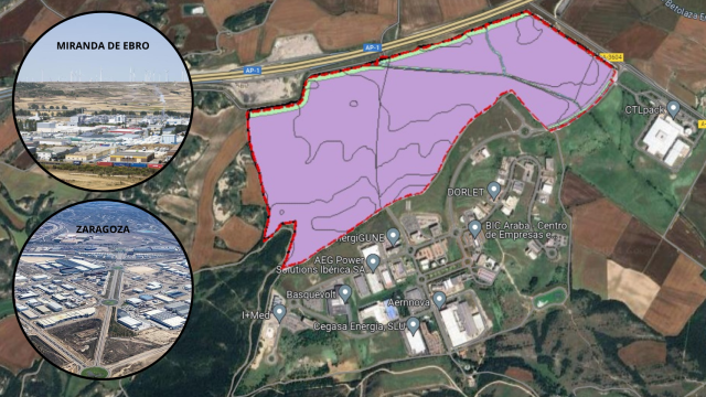 Zaragoza y Miranda, los nuevos destinos para las empresas ante la falta de suelo industrial en Álava