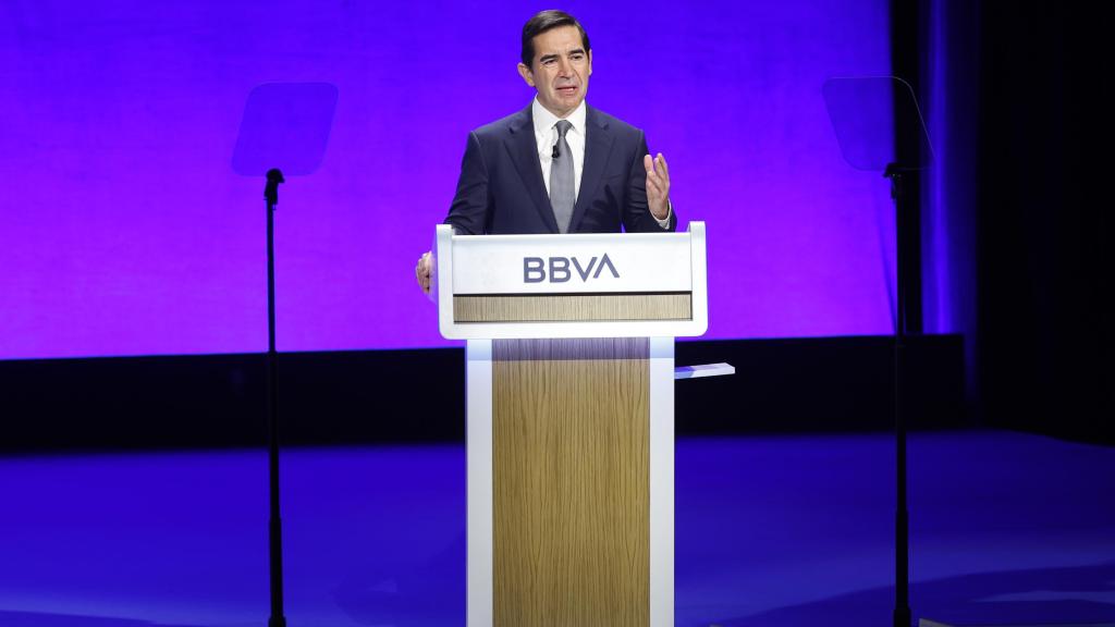Carlos Torres en la Junta de Accionistas de BBVA.