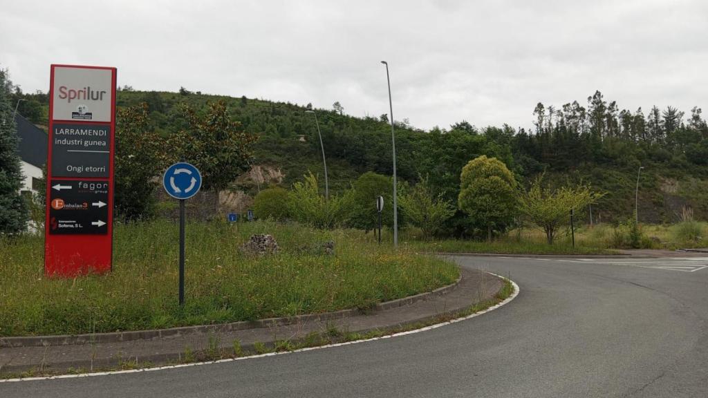 El polígono Larramendi, zona de industria iba a estar ubicada la planta residual de papel en Bergara.