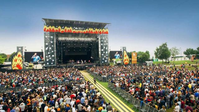 Concierto en el festival Bilbao BBK Live en Kobetamendi.