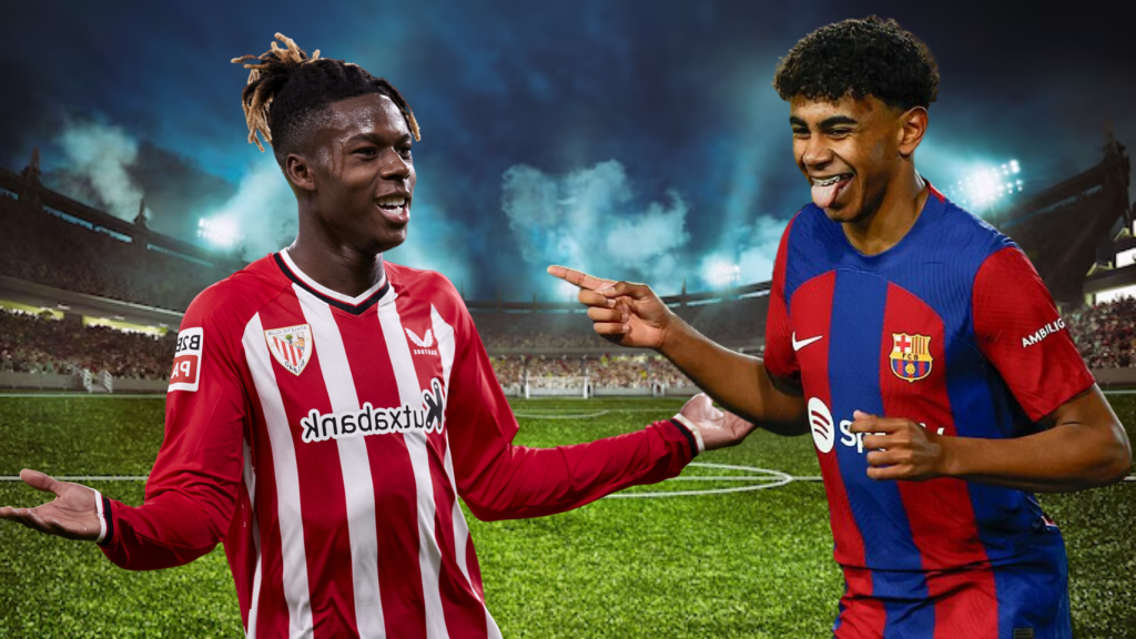 Nico Williams y Lamine Yamal.