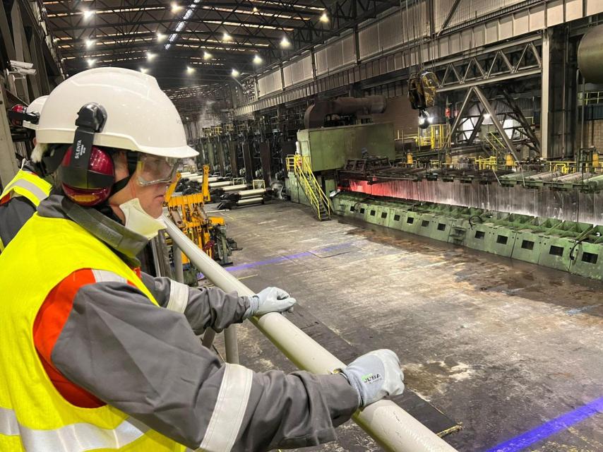 Trabajador de ArcelorMittal Sestao.