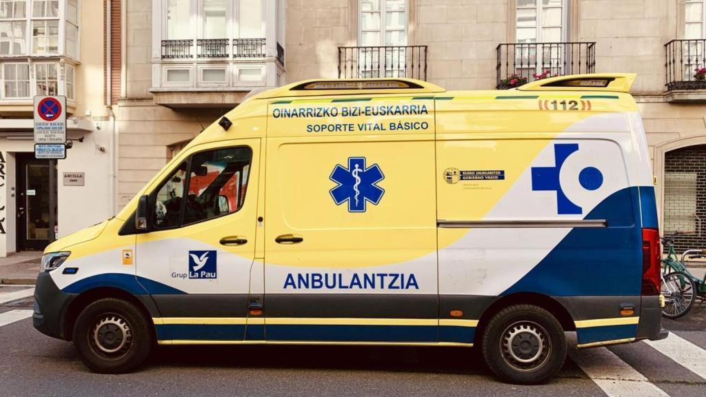 Ambulancia de Osakidetza cuando gestionaba La Pau.