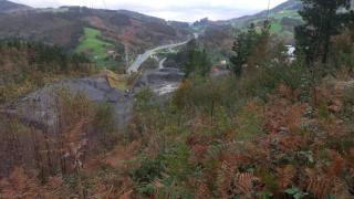 Aspecto actual de la escombrera.