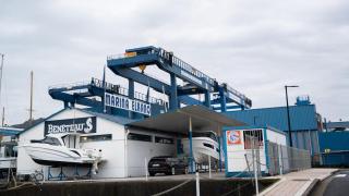 Imagenes del Astillero Balenciaga en la localidad de Zumaia