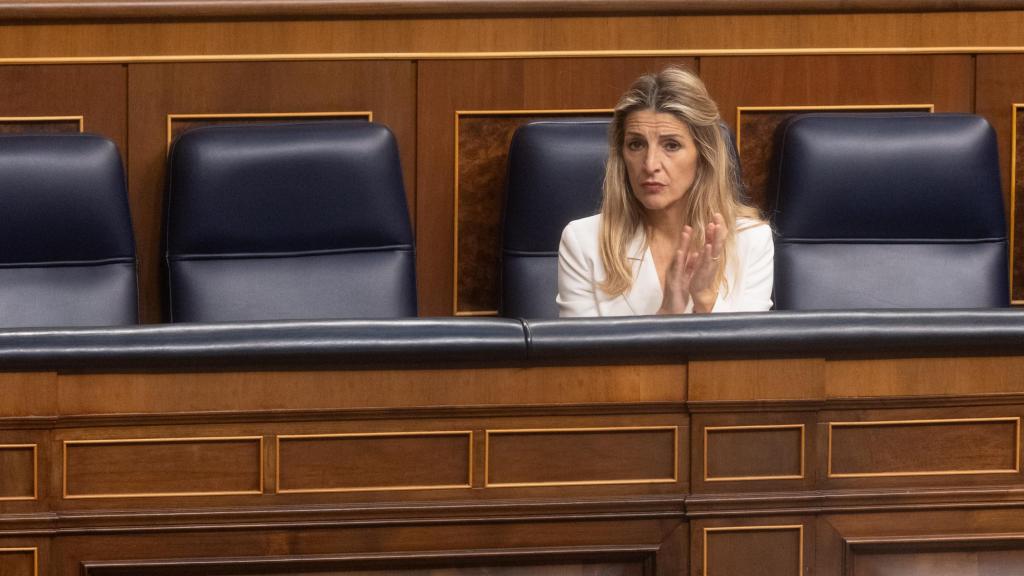 La ministra de Trabajo, Yolanda Díaz, en el Congreso de los Diputados, a 21 de noviembre de 2024
