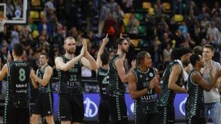 El Bilbao Basket, durante un encuentro de esta temporada.