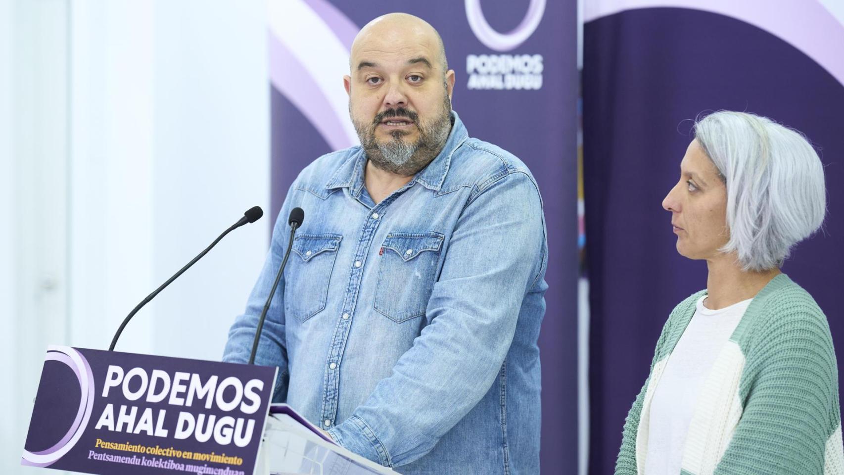 El coordinador general de Podemos Euskadi, Richar Vaquero