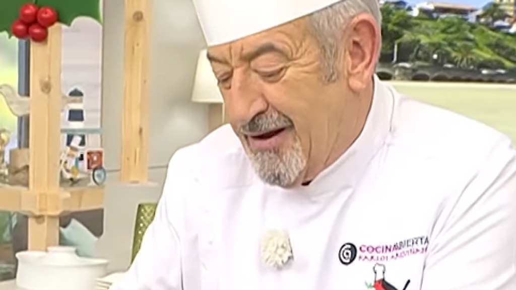 El cocinero vasco, Karlos Arguiñano, en su programa 'Cocina Abierta'.