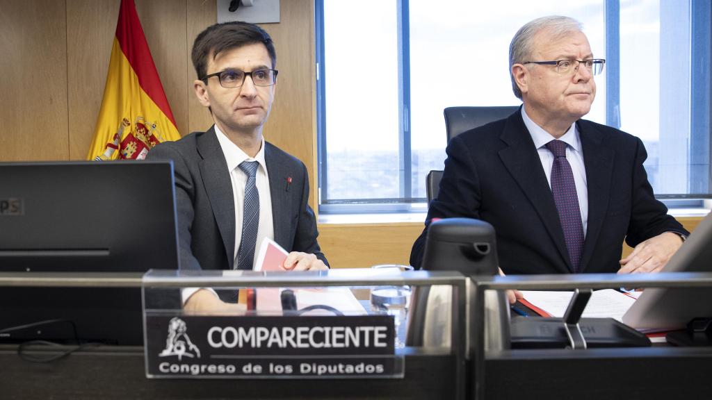 El presidente de RTVE, José Pablo López, en el Congreso de los Diputados.