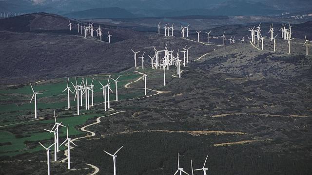 Parque eólico en Navarra