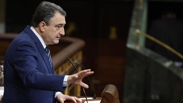Aitor Esteban en su última aparición en el Congreso de los Diputados.