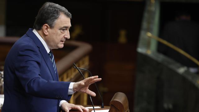 Aitor Esteban en su última aparición en el Congreso de los Diputados.