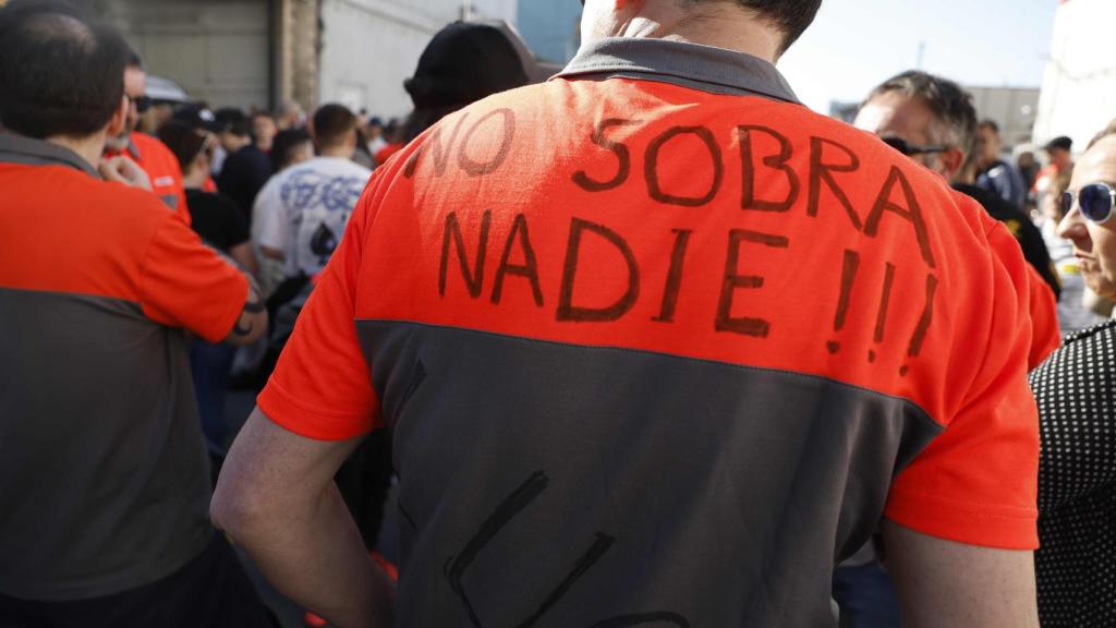 Manifestación por los trabajadores de Bridgestone.