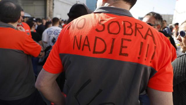Manifestación por los trabajadores de Bridgestone.