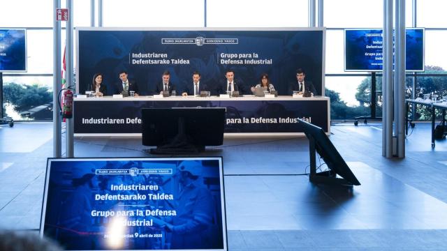 El lehendakari, Imanol Pradales, lidera el Grupo de Defensa de la Industria.