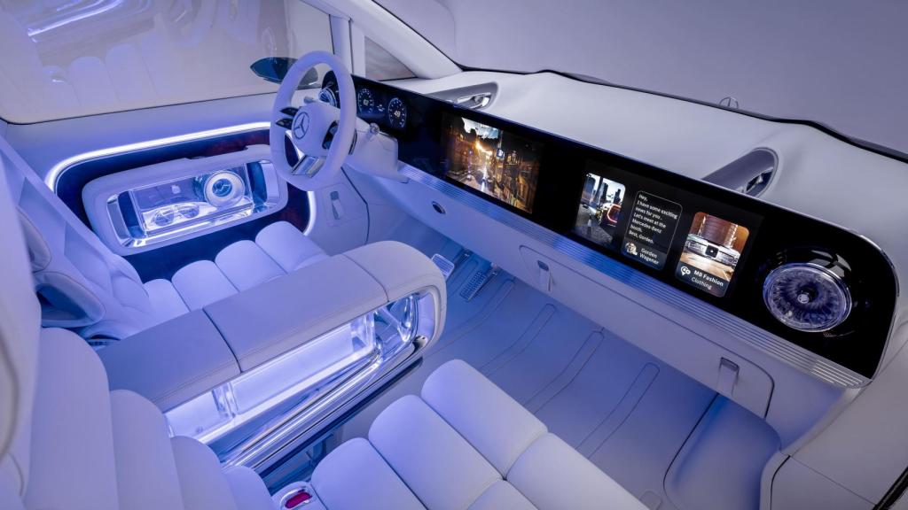 Interior de la nueva furgoneta de Mercedes-Benz