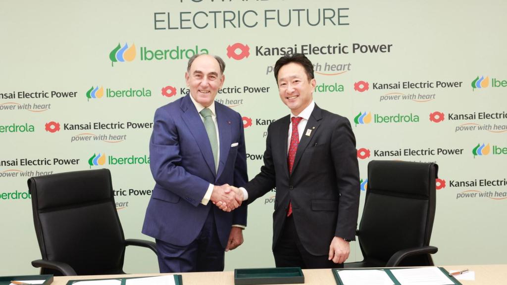 Ignacio Galán, presidente de Iberdrola, y Toru Kuwahara, vicepresidente de Kansai