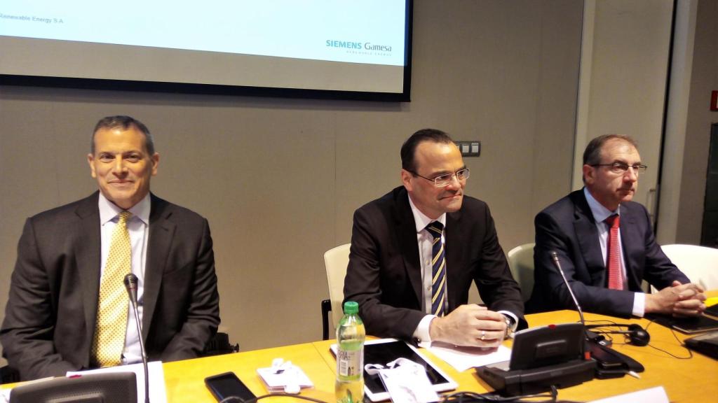 El entonces CEO de Siemens Gamesa, Markus Tacke, presentó en el BEC la nueva turbina de la compañía en 2019 / EP