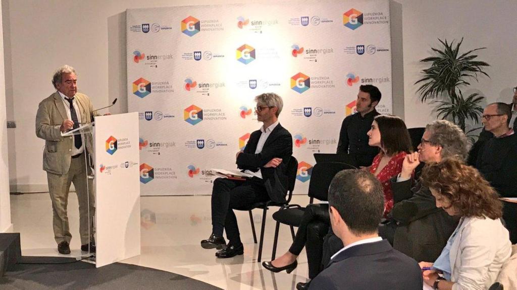 Juan Pablo Landa, durante una intervención.