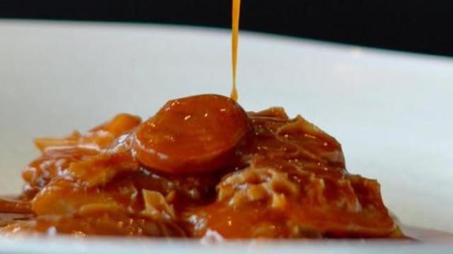 Uno de los platos del restaurante favorito de María Pombo y Griezmann en San Sebastián.