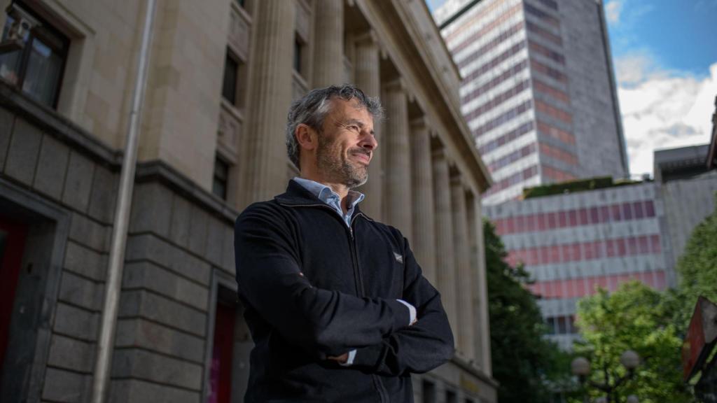 Pedro Muñoz-Baroja, de BerriUp y Easo Ventures, posa antes de la entrevista / Araba Press