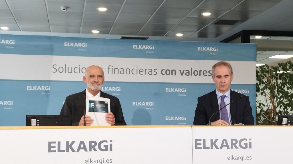 Arteche (i) junto a Vázquez (d) en el acto de este pasado miércoles.