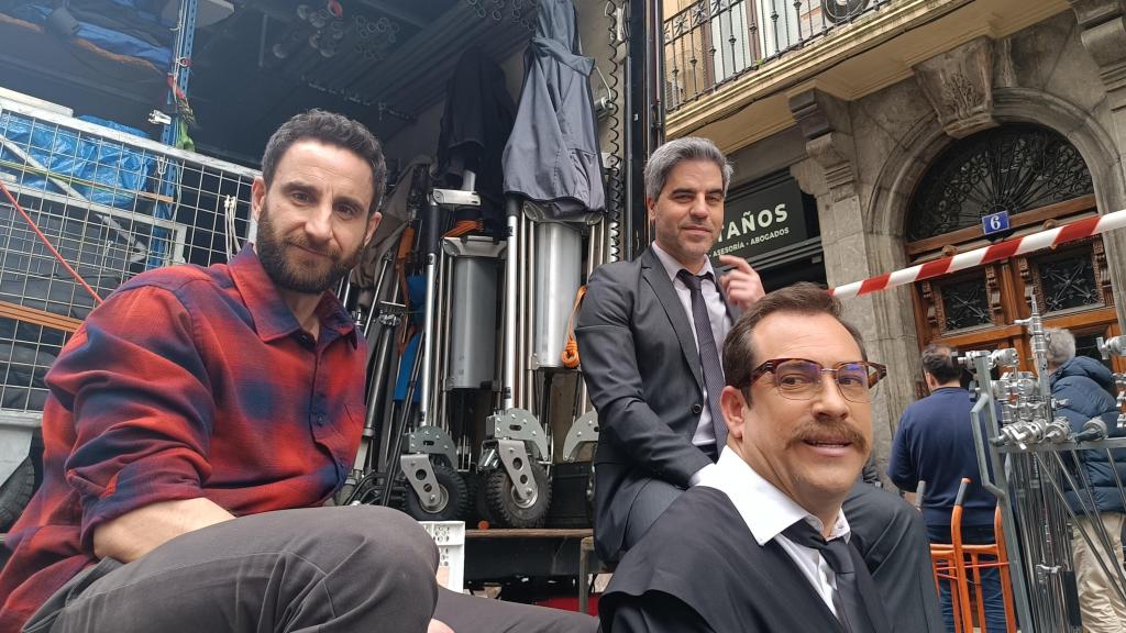 Un rodaje en Bilbao con Dani Rovira, Ernesto Sevilla y El Langui / E Press