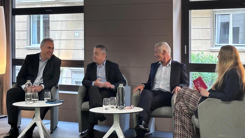 Lorenzo Mendieta, Jon Fernández y Javier Roquero, de Alcorta Forging, Orbea y Salto Systems