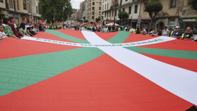 Imagen de una manifestación de Gure Esku en Bilbao.
