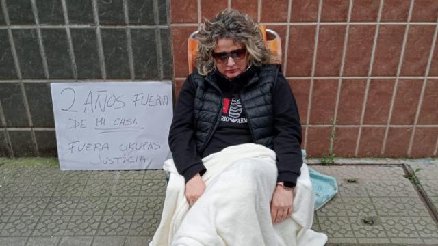 Ana Flor, víctima de la okupación en BErmeo / @leyantiocupas