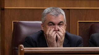 El diputado socialista Santos Cerdán durante el pleno celebrado este jueves en la Cámara Baja