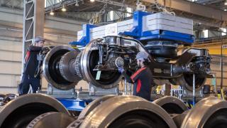 Trabajadores de CAF en Brasil.