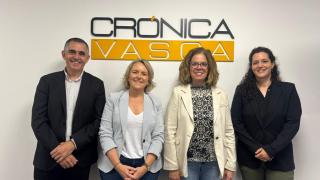 Los participantes en la mesa de Eroski y Crónica Vasca.